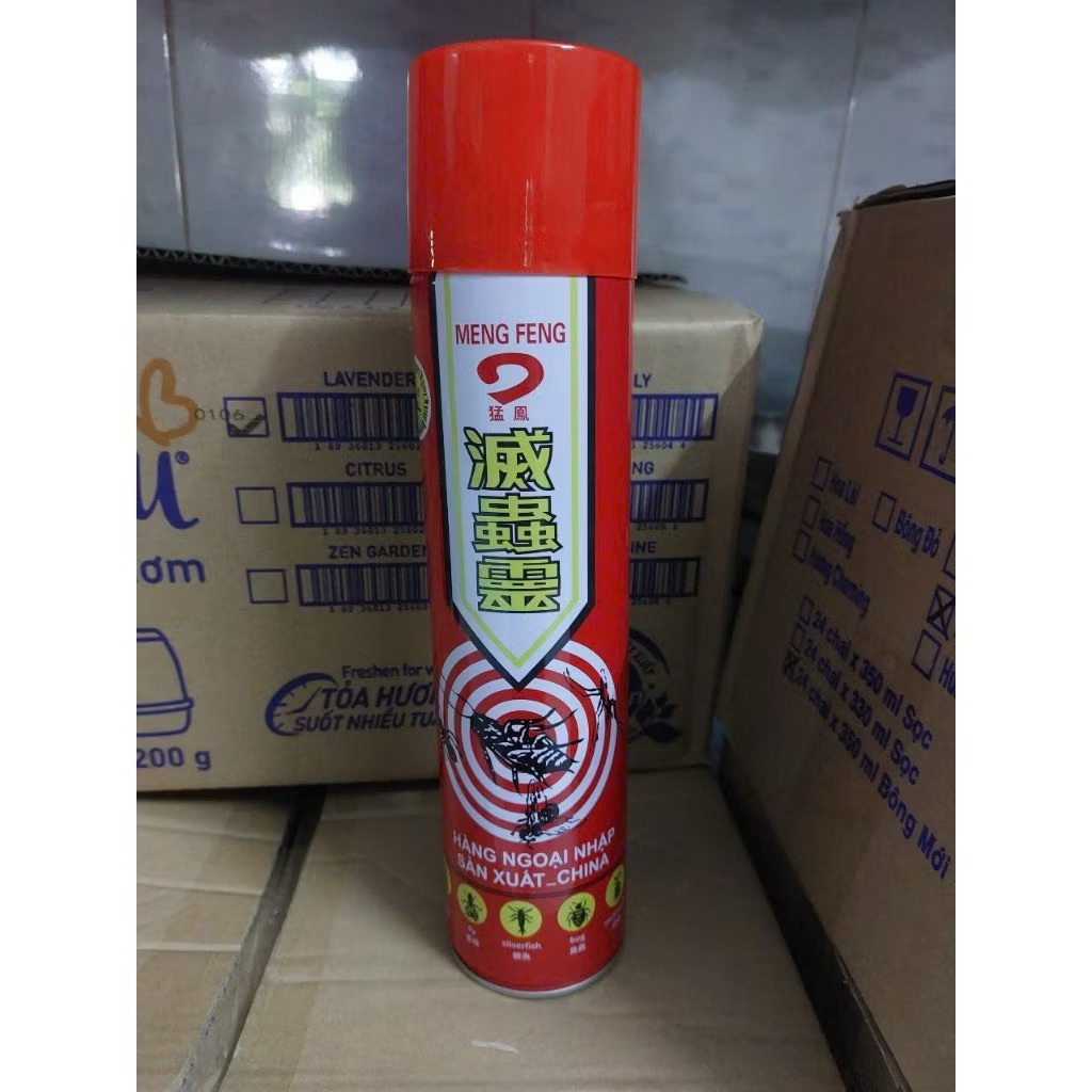 Chai (Bình) xịt muỗi - côn trùng NUMBER ONE chai lớn 600ml hương chanh