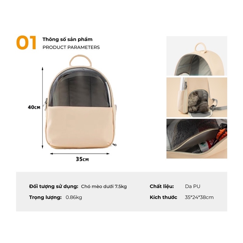 Balo chó mèo - balo đựng chó mèo đi chơi BST balo vàng hot trend BECHON