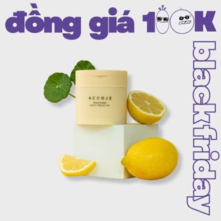  Toner pad tẩy tế bào chết mặt mờ thâm Accoje Brightening Glow V Peeling Pad 60 miếng chính hãng 