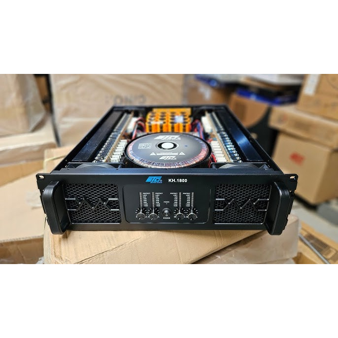 Đẩy công suất chính hãng ETC KH1800 đẩy 4 kênh 1800w/ kênh 88 sò NJW