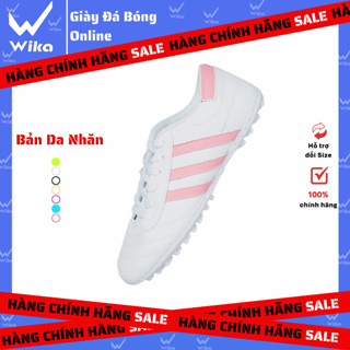 Giày Đá Bóng Wika 3 Sọc Wika 2017-pu2, Dành Cho Sân Cỏ Nhân Tạo, Chất Liệu Da Pu, Đã Khâu Full Đế