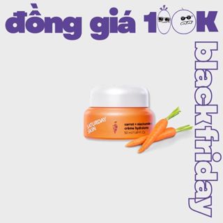  Kem dưỡng ẩm da mặt với dưỡng chất từ cà rốt Saturday Skin Carrot Niacinamide Cream 50ml chính hãng 