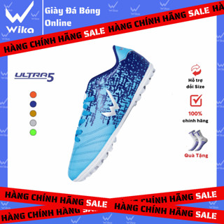 Giày Đá Bóng Wika Ultra 5 Chính Hãng Bóng Đá Sân Cỏ Nhân Tạo Da Nhăn Cao Cấp , Tặng Tất Chính Hãng