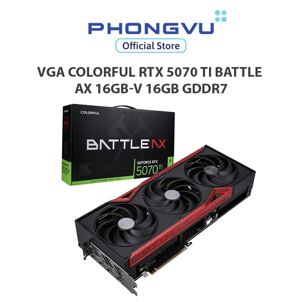 Card màn hình Colorful RTX 5070 Ti Battle AX 16GB-V 16GB GDDR7 -  Bảo hành 36 tháng
