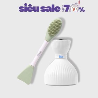   ILSO Chính Hãng Cọ Rửa Mặt Hàn Quốc Massage,Nâng Cơ Loại Bỏ Bụi Bẩn Ilso Dual Cleansing Brush 