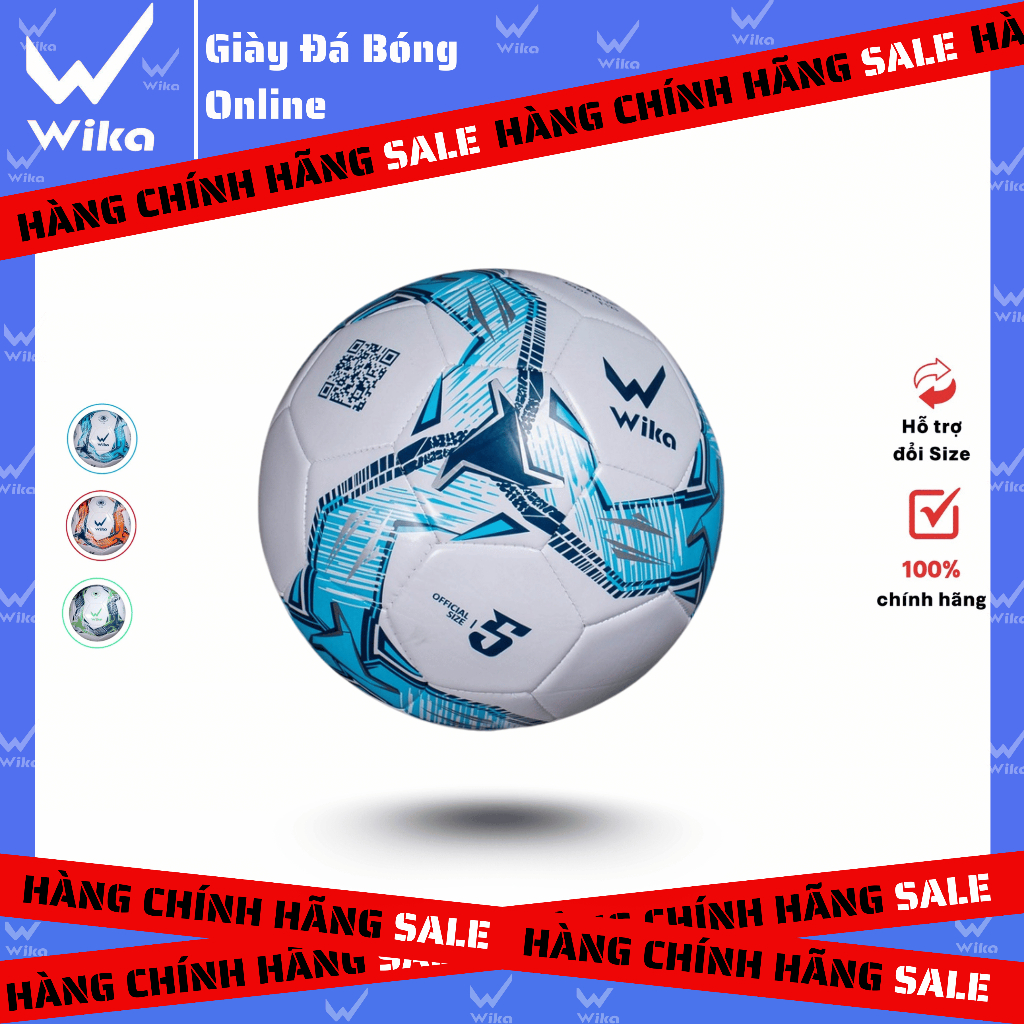 Quả Bóng Đá Wika F123 Tiêu Chuẩn Size 5 Cấu Tạo Nhiều Lớp , Phù Hợp Sân Cỏ Nhân Tajop Và Tự Nhiên