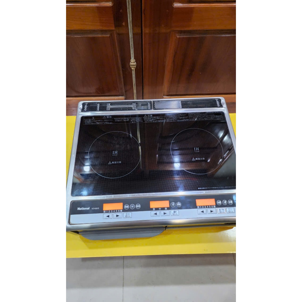 Bếp từ dương nội địa Nhật (Japan) National KZ-K221C, 2 từ, có lò nướng_Hàng nội địa Nhật, đã qua sử 