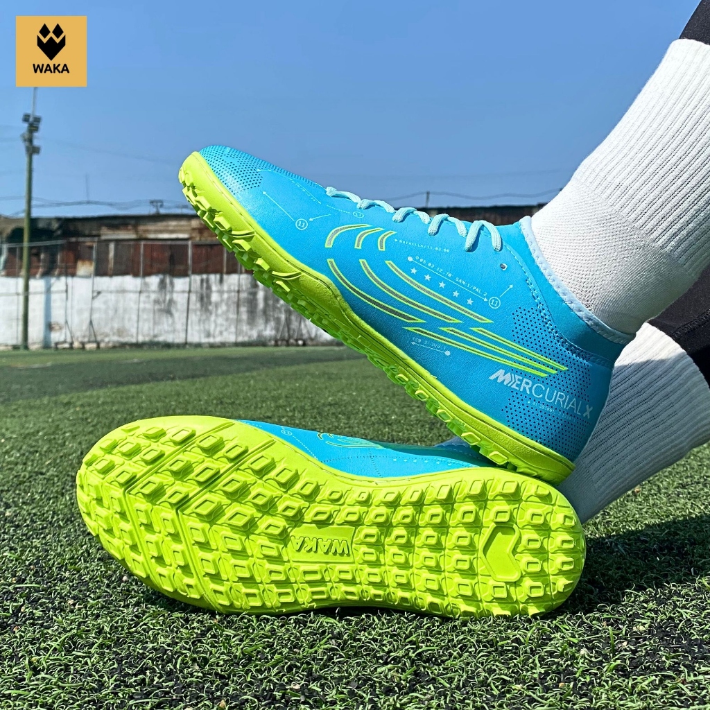 Giày bóng đá VIC 6 Elite đinh TF cho sân nhân tạo_Giày đá bóng Vic 6 do WAKA sản xuất (may full đế)