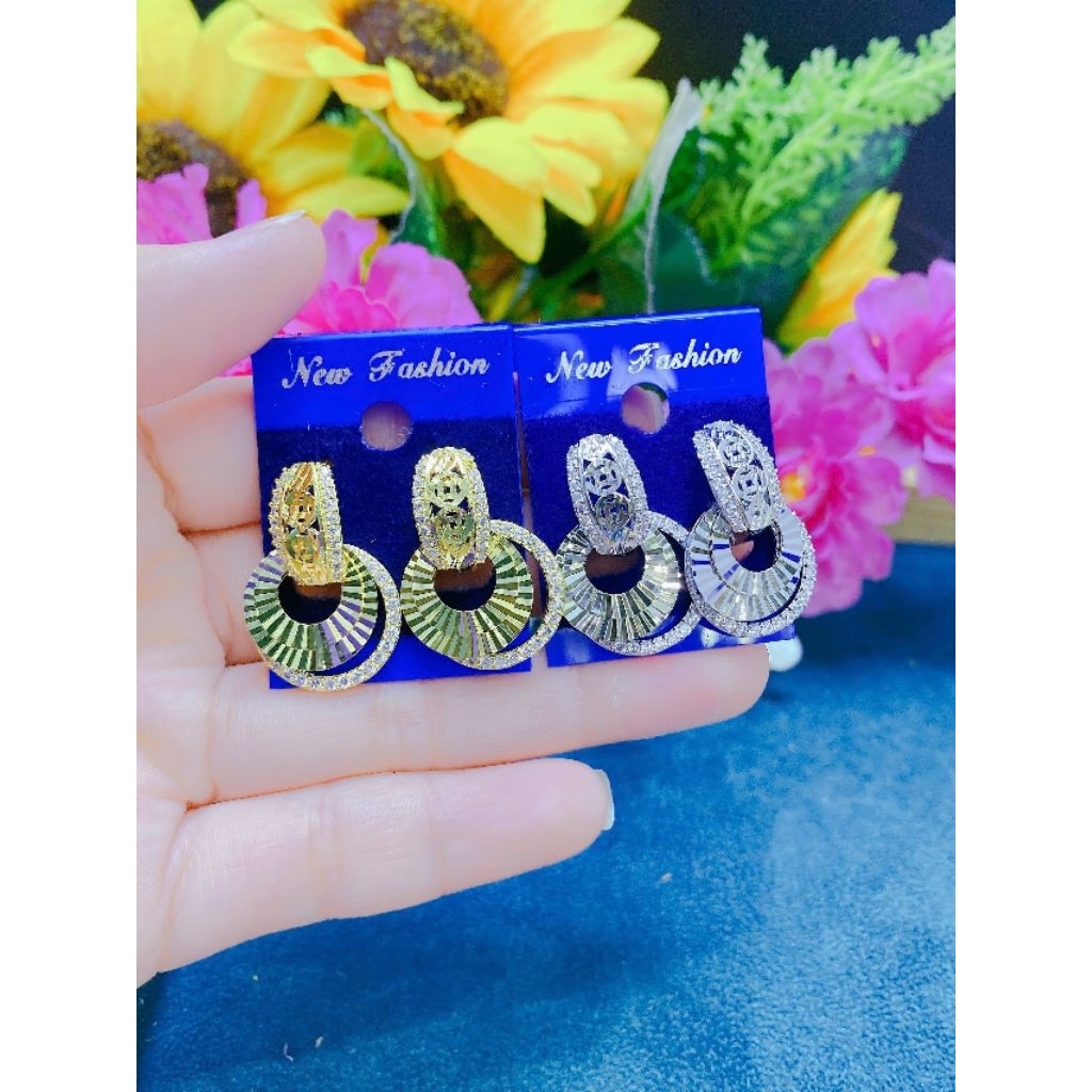 Bông Tai M78 xi mạ 18k Trang Sức phụ kiện Thiết kế TH