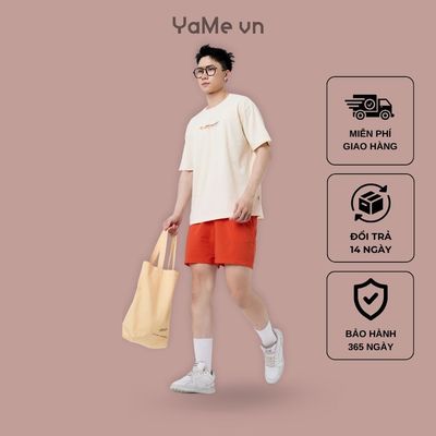 Quần Đùi Nam Vải Dù Ống Ngắn Trên Gối FlexFit™ Mỏng Nhẹ Nhanh Khô Non Branded 006 Dáng Rộng Rãi F4 23735 |YaMe|