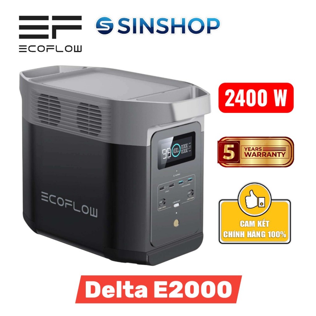 Trạm Điện E2000 Ecoflow (Delta 2 Max) 2400w