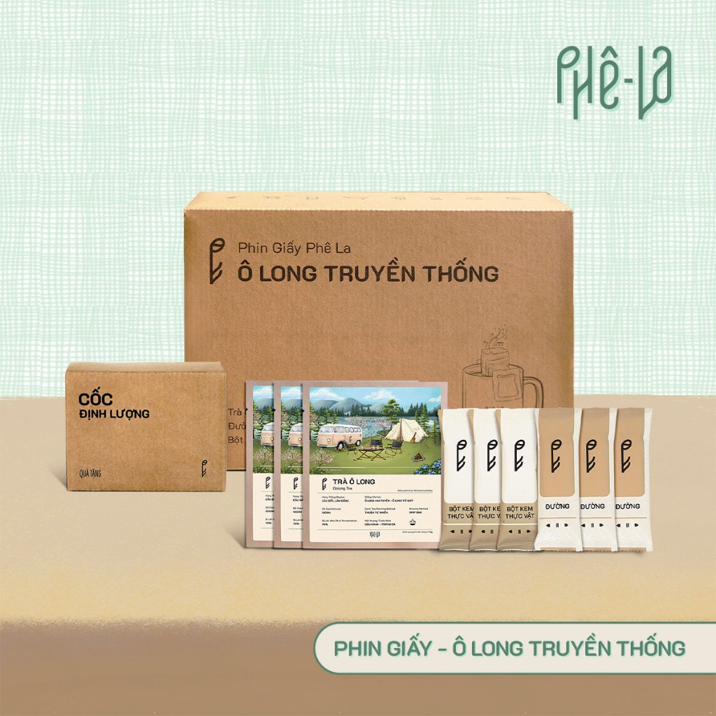   Livestream - Phin Giấy  Trà OLONG SỮA Phê La - Hộp 10 gói 