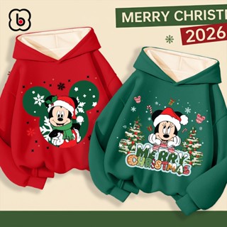  Áo hoodie bé trai bé gái Noel 2025 áo nỉ cho bé có mũ size 10kg đến 35kg in hình độc đáo 