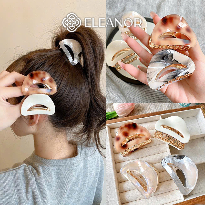 Kẹp tóc nữ càng cua Eleanor Accessories kiểu dáng basic kẹp tóc ngọc trai nhân tạo phụ kiện tóc 6469