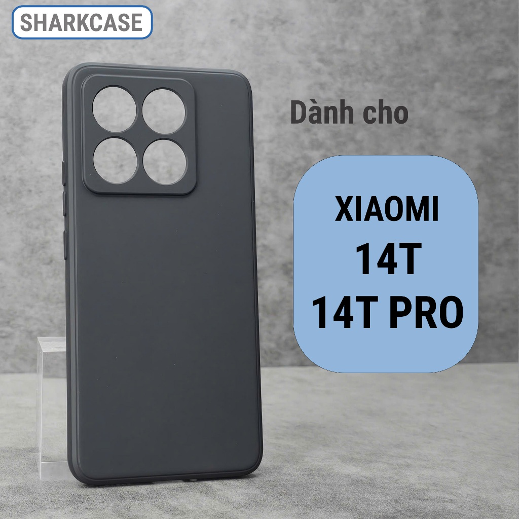 Ốp lưng Xiaomi 14T, 14T Pro cạnh vuông bảo vệ cam toàn diện nhựa dẻo tpu đt xm shark case