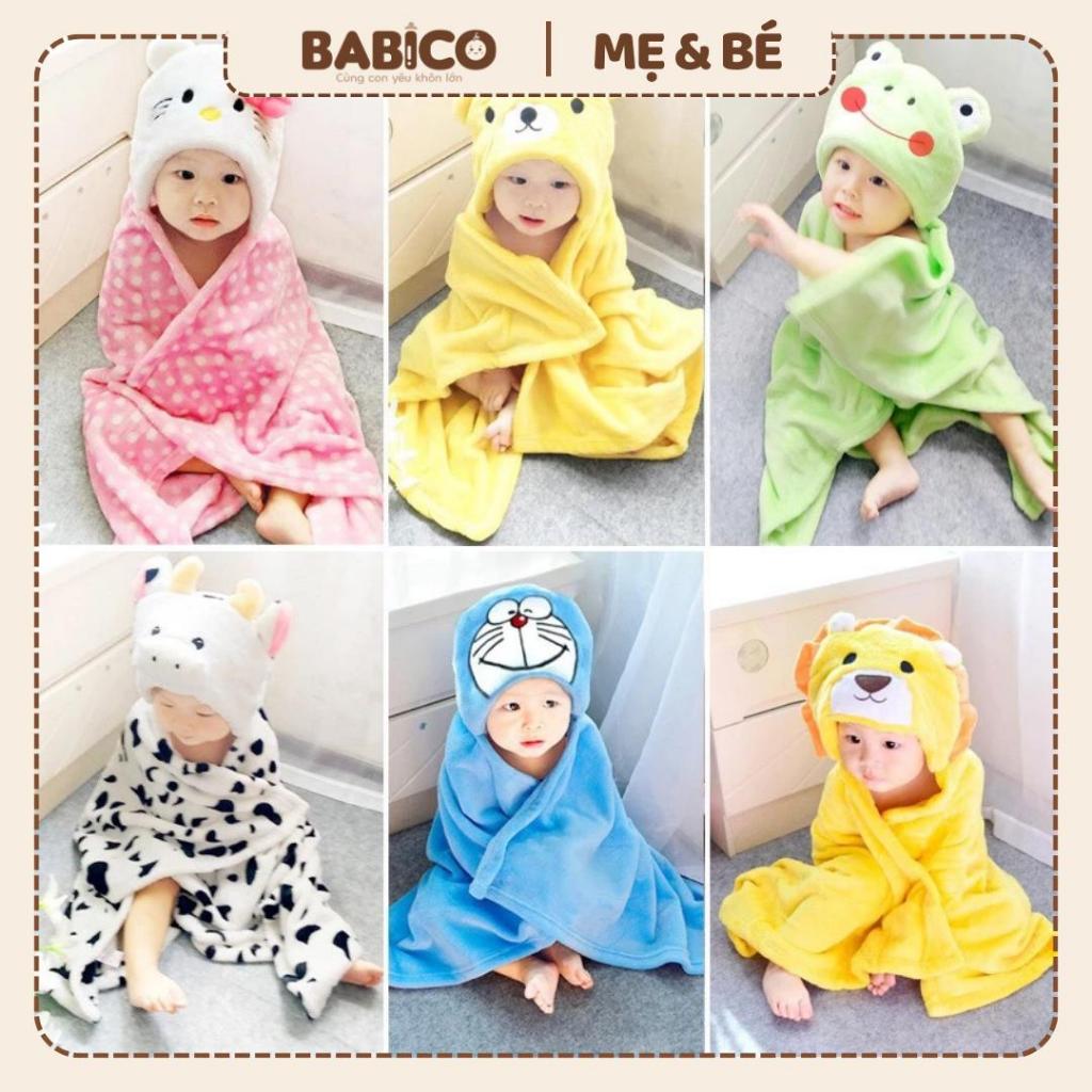 Chăn ủ thú bông dày dặn cho bé mùa đông