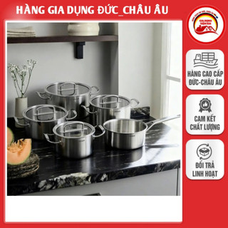 BỘ NỒI ĐÚC LIỀN NGUYÊN KHỐI 5 ĐÁY STEIGER ELEMENT 5-PIECE 5 MÓN CHUẨN CHÂU ÂU