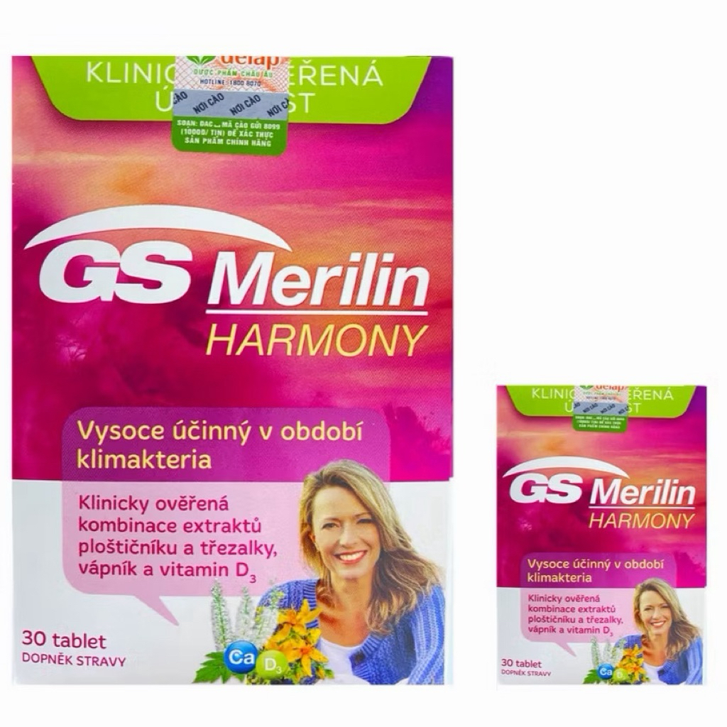 [ Nhập khẩu ] GS Merilin Harmony hộp 30viên - hỗ trợ ổn định nội tiết, làm đẹp da