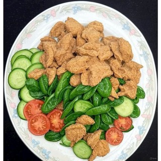Chả cá chay sấy khô (chả cá chay khô,thịt chay)