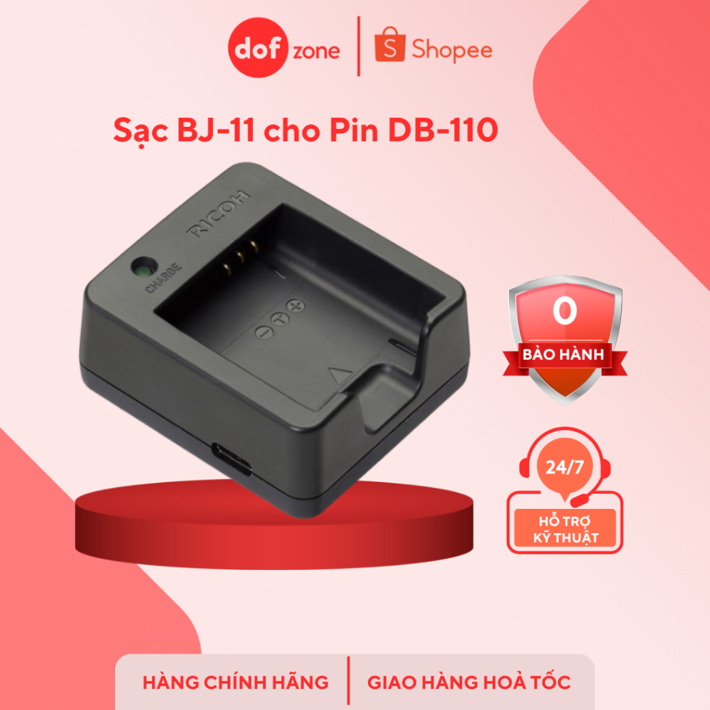 Sạc BJ-11 dành cho pin máy ảnh Ricoh GR III/GR IIIx - Chính Hãng