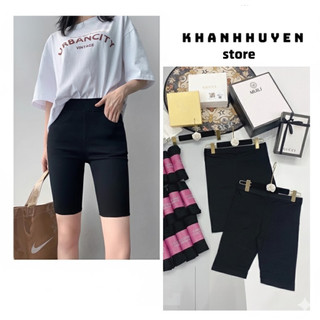  Quần Legging Ngố Cuộn Mác Tím KH019 