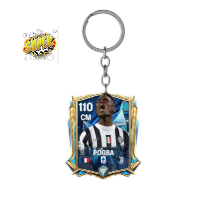 Móc khoá PAUL POGBA JUVENTUS FC MOBILE CARD KEYCHAIN