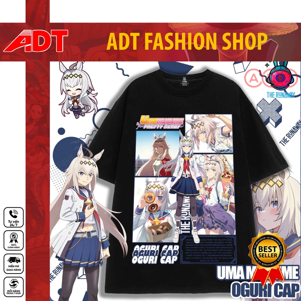 Áo thun Uma Musume: Oguri Cap - Naruto Uchiha Itachi mẫu mới