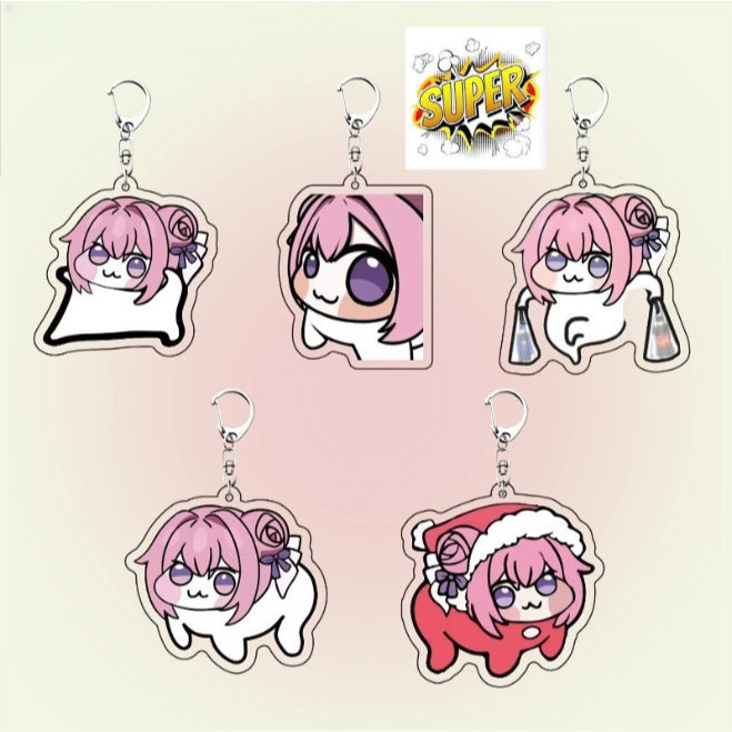 Móc khoá Doro Acrylic Keychain Model Anime NIKKE Cosplay Characters Ornament Key Chain Cute Collecti