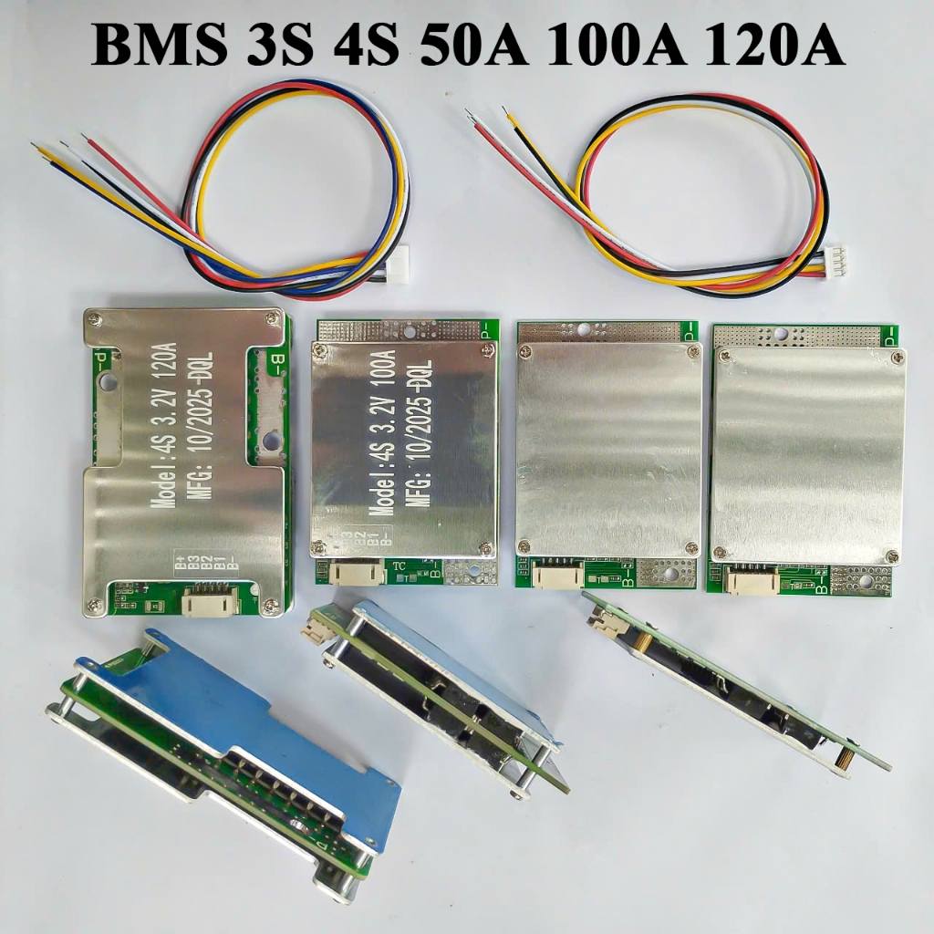 Mạch bảo vệ Pin BMS 3S 4S 50A 100A 120A sạc xả chung cổng