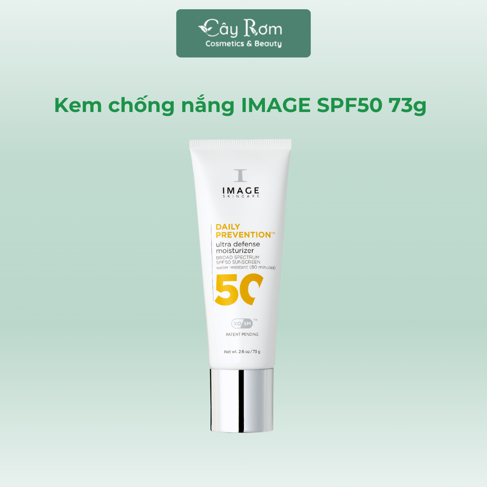 Kem chống nắng IMAGE cho da khô Image Skincare Daily Prevention Ultra Defense Moisturizer SPF50 73g 