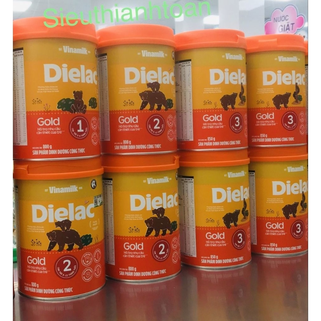 Sữa Dielac Alpha Gold 1,2,3,900g đủ số