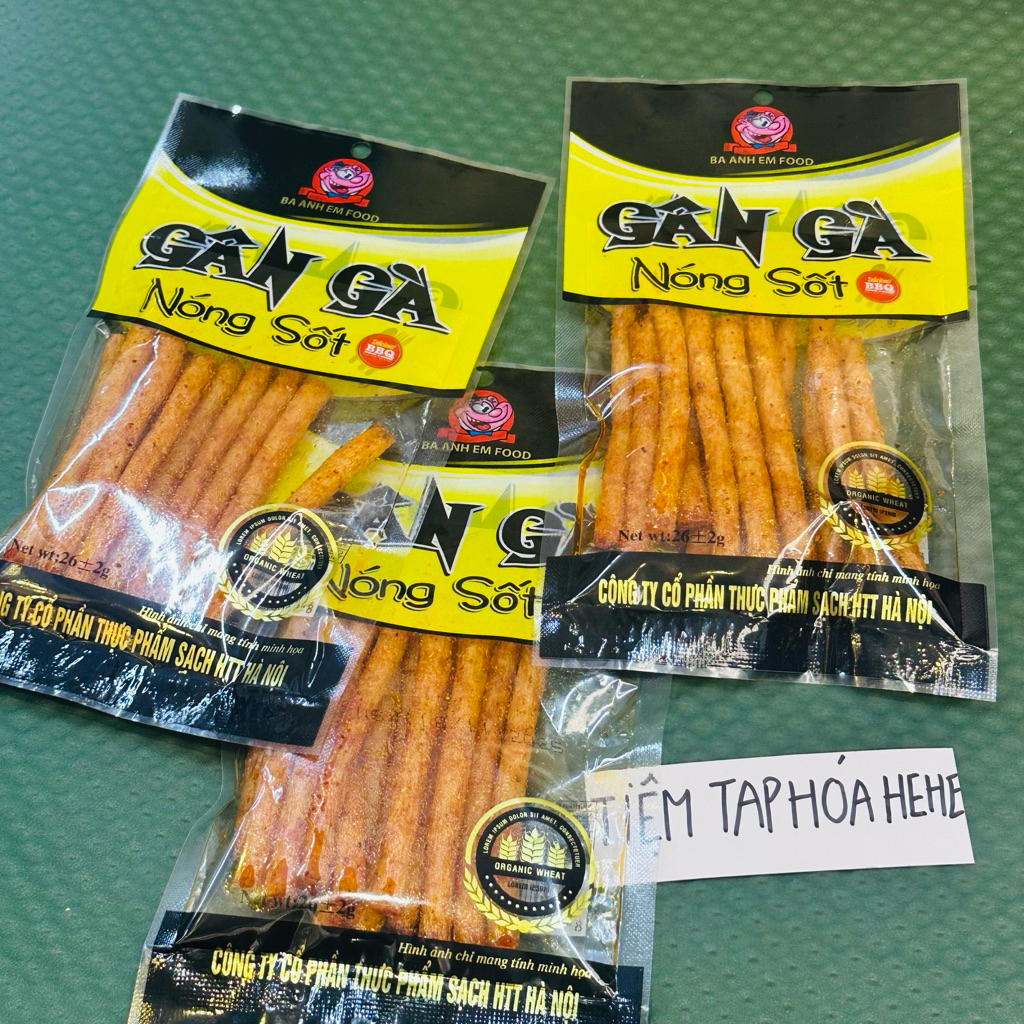 [ GIÁ SIÊU RẺ ] 2K SNACK GÂN GÀ NÓNG SỐT COMBO 10G