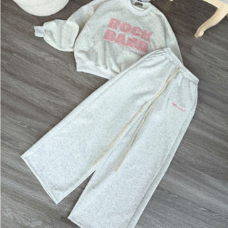  Sét bộ nỉ cao cấp L1 thêu W áo nỉ lông nhung quần chữ hồng 2da unisex mặc thu đông ấm áp 