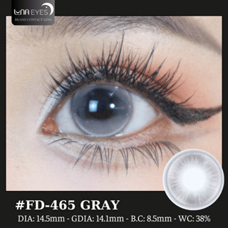   6m  Lens mắt FD-465 Gray màu xám filter đối xứng viền sáng nổi bật size lớn - brand LUNA EYES 