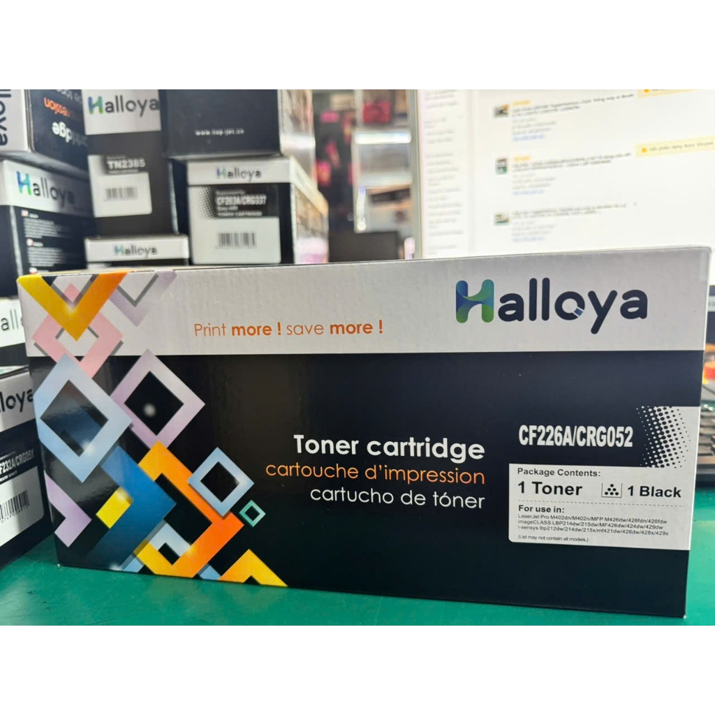 Hộp mực 26A (CF226A/CRG052 TOPJET) cho máy HP M402D/402DN canon 214DW, 212DW