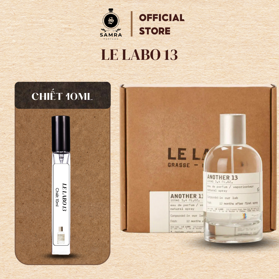 Nước hoa nam nữ, Le Labo 13 chiết 10ml - Thanh lịch  tinh tế quyến rũ