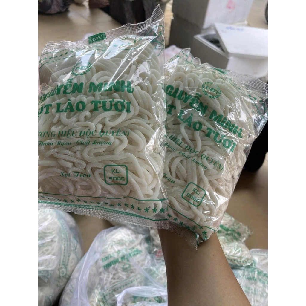 Bánh canh bột lào tươi huế dẻo dai sợi tròn 1kg