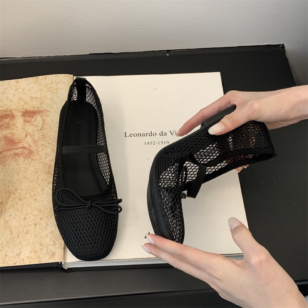 Giày big size nữ đế bằng mũi tròn size 40 41