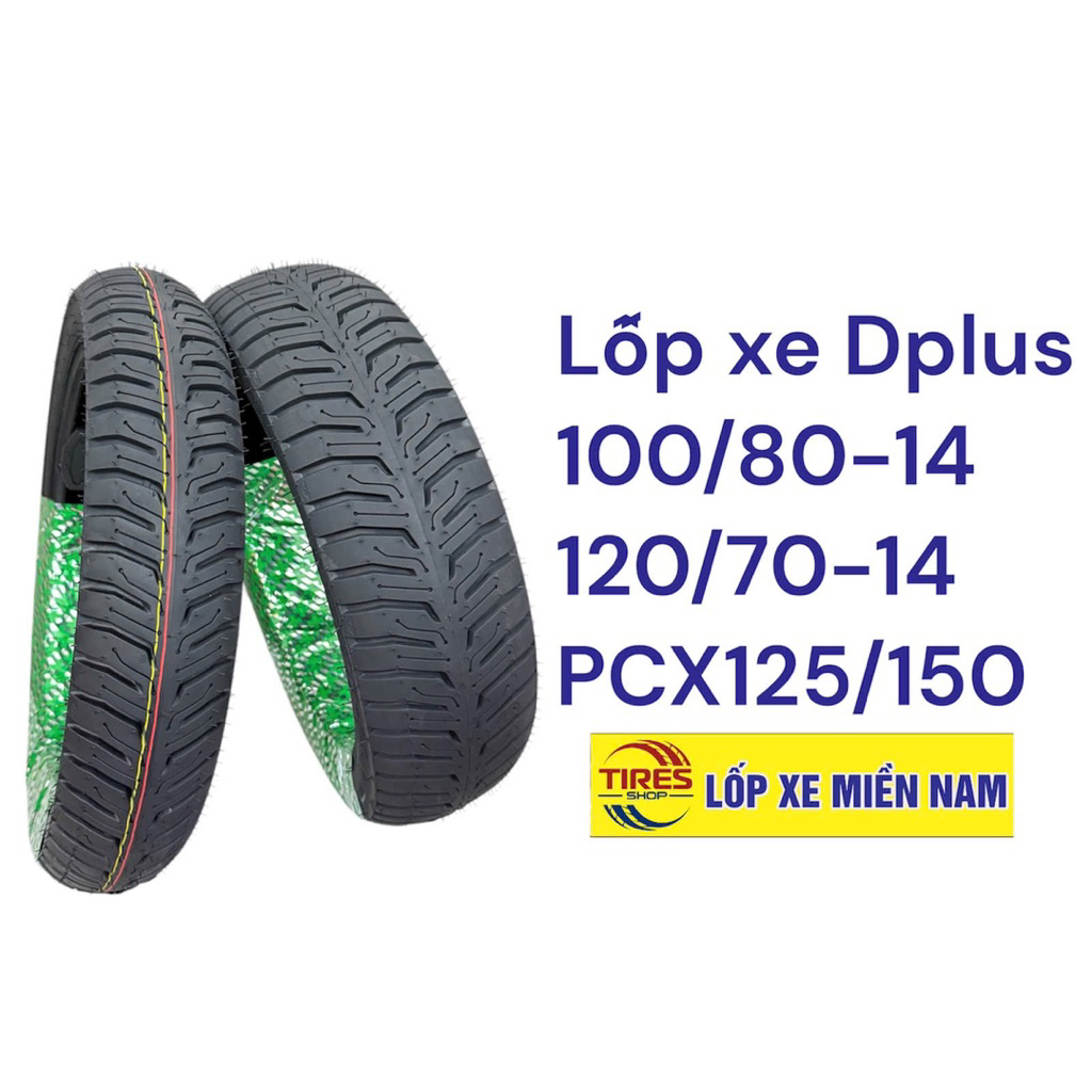 Vỏ Lốp Xe PCX - Vỏ Lốp Đúc Không Ruột DPLUS Chính Hãng