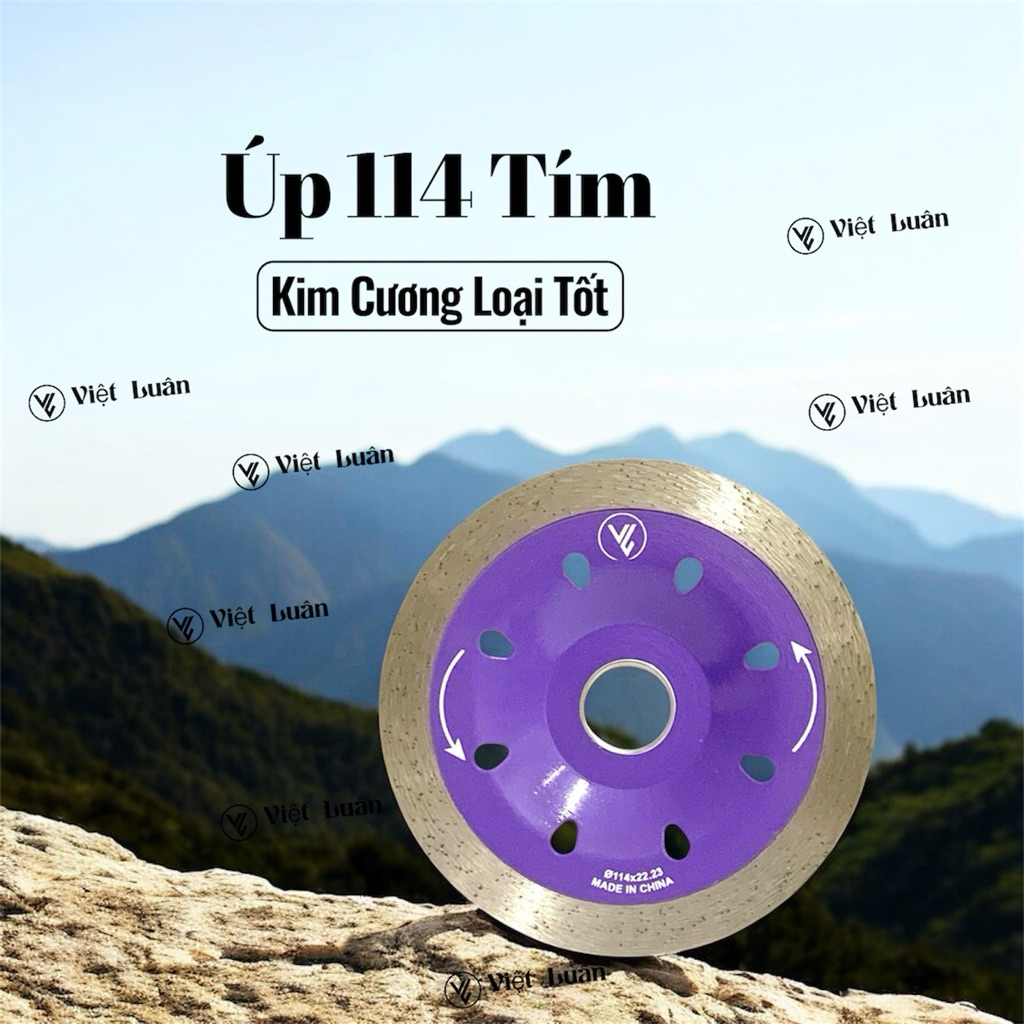 Lưỡi Cắt úp 114 tím siêu ngọt mài mặt phẳng