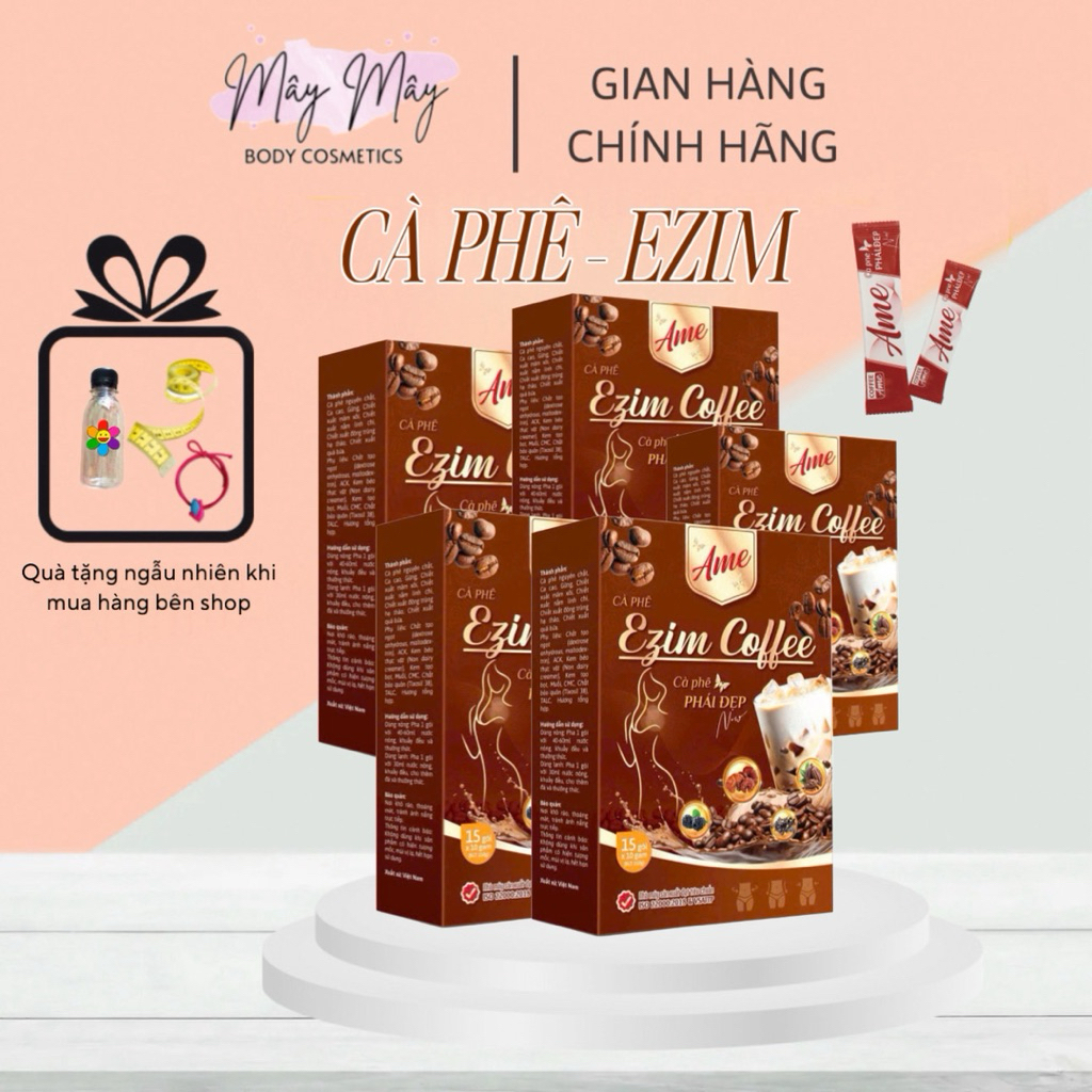 [FREESHIP + QUÀ TẶNG] EZIM COFFEE Giảm Cân An Toàn, Hiệu Quả - 1 hộp 15 gói