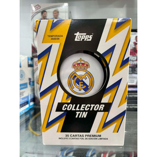 Hộp thẻ bóng đá Topps Real Madrid Collector Tin 2025/26