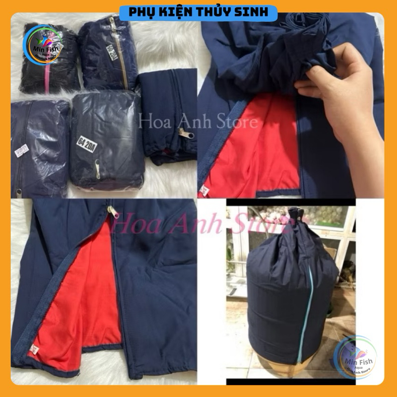 Áo lồng cho hoạ mi , khướu áo 2 lớp màu đỏ và xanh đen size 52 nan , 56 nan , 60 nan , 64 nan - HÀNG