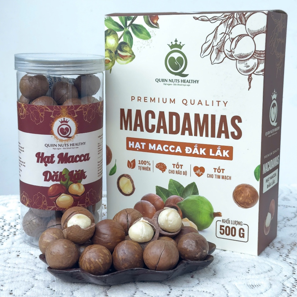 Hạt macca mắc ca nứt vỏ loại 1