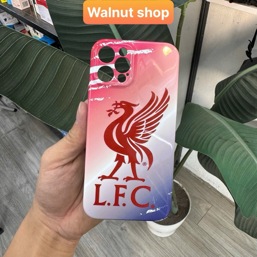 Ốp CLB bóng đá Livepool cho iphone - Ốp logo Liverpool nền trắng đỏ bắt mắt - Ốp lưng đội bóng LFC