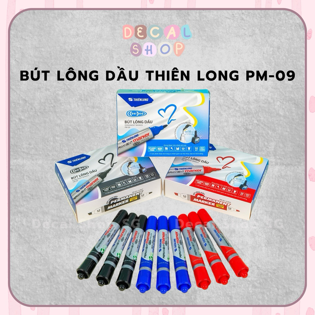 [combo 2 cây] Bút Lông Dầu Thiên Long (lớn) PM-09
