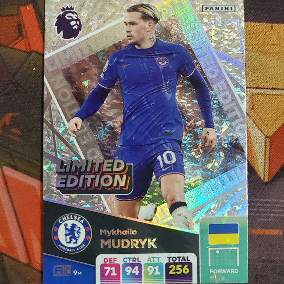 Thẻ cầu thủ Mykhailo Mudryk Limited Edition Panini Adrenalyn XL 2024/25