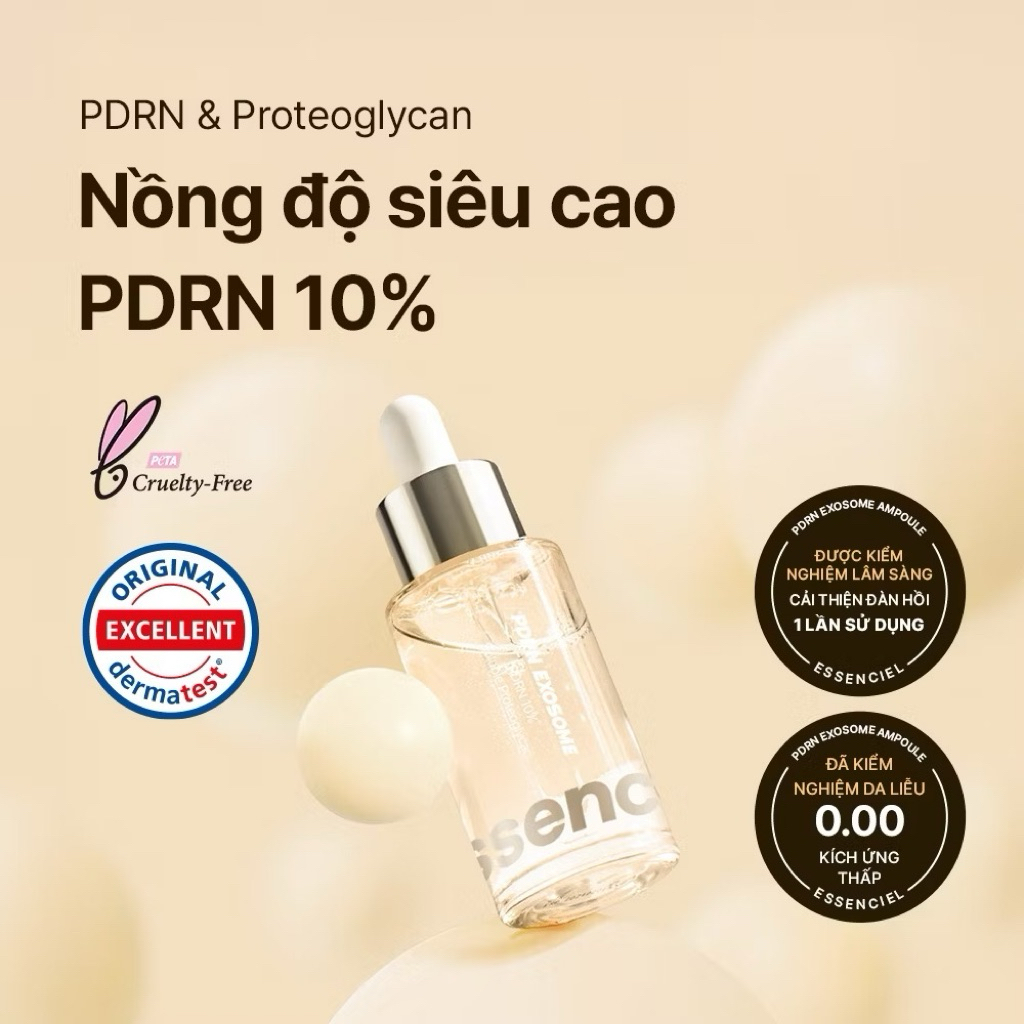 [10ml] Chính Hãng Essenciel PDRN Serum Cao Cấp 10ml – Tinh Chất Phục Hồi Da, Chống Lão Hóa & Tăng Co