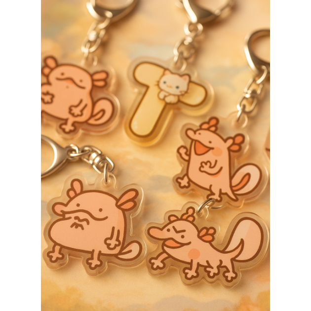 MÓC KHOÁ KỲ NHÔNG AXOLOT MEME HÀI HƯỚC