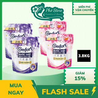  Nước giặt dưỡng vải Comfort hương Thời Thượng- Thanh Lịch túi 3,6kg 3,8kg 